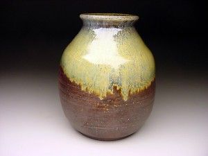 David Woodin Wood Fired Altered Vase Form Stunner