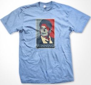 Charlie Sheen Winning Mens T Shirt Funny Obama Hope