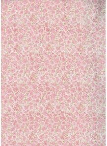 chantal small peach pink floral cotton quilt fabric image shows 