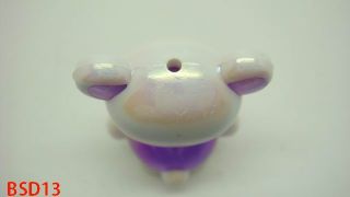 27x20mm Charm Purple Small Bear Acrylic plastic Loose Jewelry Beads 