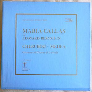 Cherubini Medea CALLAS Bernstein Live 1953 Turnabout 3Lp Set