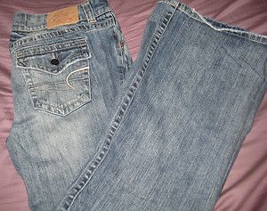 American Eagle Boyfriend Jeans 14 Short 38x29 Light Blue