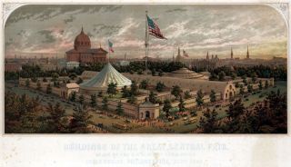   Civil War Token   Paquets Washington/Central Fair 1864 PA750L 1f