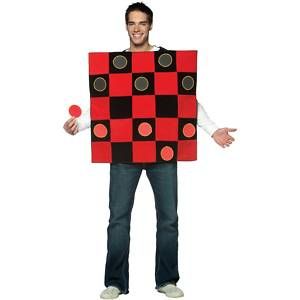 Checkers Board Checker Couples Game Adult Mens Womens Halloween 