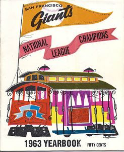   Giants Yearbook National League Champions Mays McCovey Cepeda
