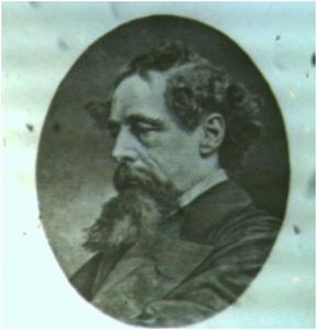 Microscope Slide Microphotograph Charles Dickens