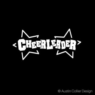 Cheerleader Vinyl Decal Car Truck Sticker Cheer Squad
