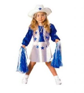   slip over one piece dallas cowboys cheerleader outfit has attached