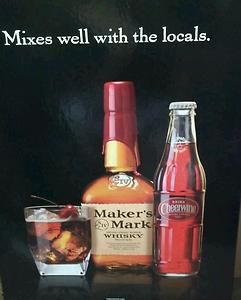 Makers mark cheerwine bottle sign new and unused