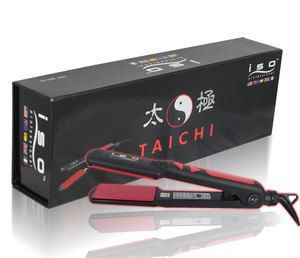 ISO Tai Chi Ceramic Hair Straightener Flat Iron Black