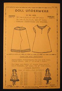   Pattern Underwear Drawers Chemises 1880s US 14B Hazel Ulseth