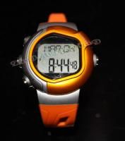 Calorie Counter Pulse Heart Rate Monitor Watch Orange