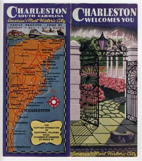 Charleston Welcomes You Brochure 1940s South Carolina
