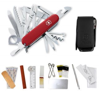 RED_SWISSCHAMP SOS SET_w/POUCH_91 mm / 3.58 in TOOL_VICTORINOX SWISS 