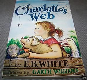 Charlottes Web E B White Paperback Soft Cover 1952