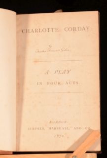 1870 1871 Charlotte Corday Play and Historical Sketch of The Cathedral 