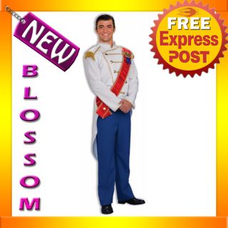 C413 Mens Prince Charming Outfit Adult Halloween Fancy Dress Costume 