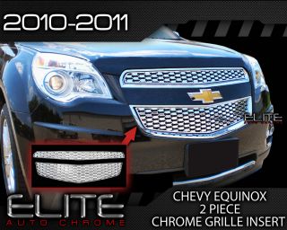 2010 2011 Chevy Equinox Chrome Grille Overlay Factory Style