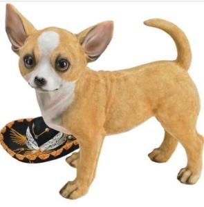 Mexican Chihuahua Dog Statue Home Garden Sculpture