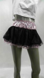 Petticoat Ballet Dance Cheerleader Black Pink Girls Kids Skirt Sports 