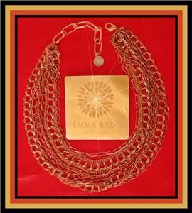 Gemma Redux Jamee Necklace 10 Brass Copper Chains Adjustable 17 to 21 