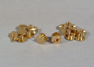 new lot of 10 chicago screw set slotted bright brass