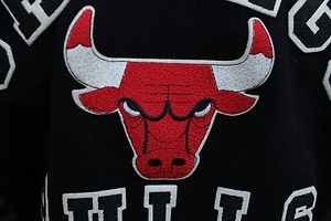Vtg 90s Chicago Bulls Chalk Line Black Letterman Jacket XL Jordan Rose 