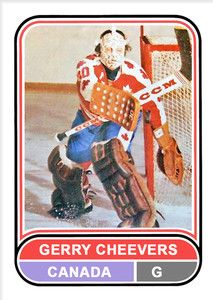 Hockey Goalie Vintage Card Unique Homemade Gerry Cheevers