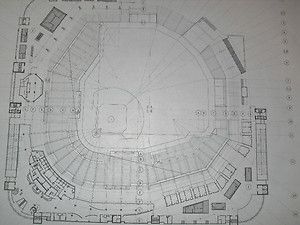 Busch Stadium Blueprint St Louis Cardinals Pujols 2011 World Series 