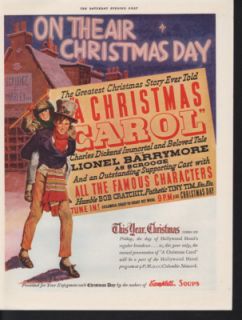 FP1938 A Christmas Carol Story Barrymore Charles Dickens Scrooge Tiny 