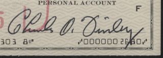 Charles O Finley Signed Cancelled Check 1966