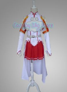 Trendy New Sword Art Online Asuna Yuuki Anime Manga Cosplay Costume 