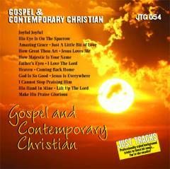  Songs Just Tracks Karaoke CDG JTG054 Gospel Contemporary Christian 