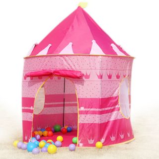 New Portable Folding Kids Play Tent Castle Palace Child Princess Cubby 