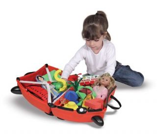   & Doug Trunki Ruby Red Ride On Childrens Suitcase Luggage NEW