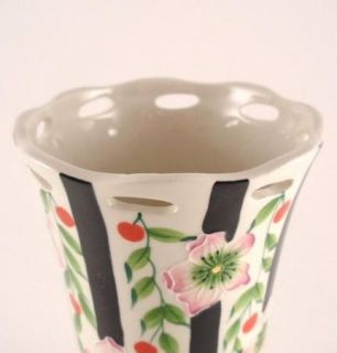McCall Blue Sky Cherry Footed Vase Icing on The Cake