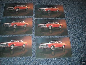 1977 Chevrolet Malibu Classic Landau Coupe Postcard Lot