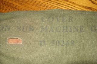 Excellent RARE WWII Thompson SMG Cover for 45 Cal Military Style 