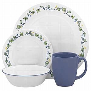 Corelle Contours Emma Holiday Christmas Dinnerware Set Service For 4 