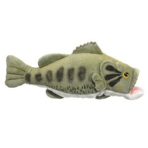 New Largemouth Bass Lake Fresh Water Fish Plush Stuffed Animal Toy 