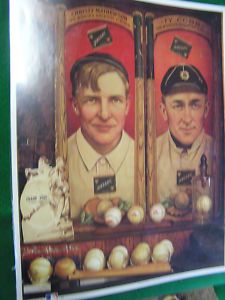 Baseball Legends Poster Ty Cobb Christy Mathewson