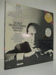 Horowitz Years Chopin Schumann Rachmaninoff Scriabin LP