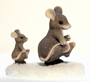 Charming Tails Follow in My Footsteps 96 Mouse Baby Walking Mint 