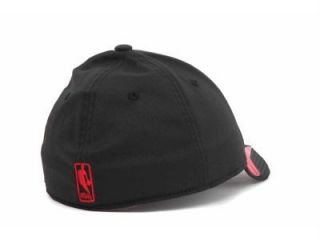 Adidas Chicago Bulls NBA Vibe Flex Fit Cap Hat Black Sz Small/Medium