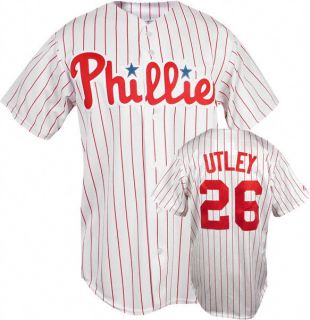Chase Utley Majestic MLB Replica Philadelphia Phillies Kids 4 7 Jersey 