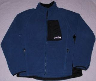 Eddie Bauer Mens 365 Windcutter Fleece Jacket Size M Medium Blue Full 