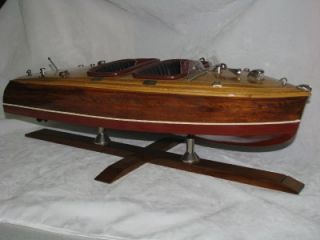 Chris Craft Vintage Marine Model Boat Gorgeous on Stand