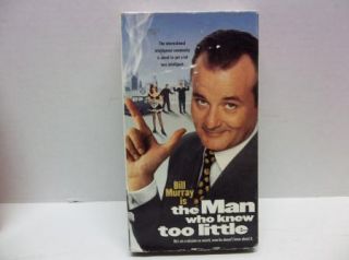 The Man Who Knew Too Little VHS Comedy Spoof Movie Video VCR Tape Bill 