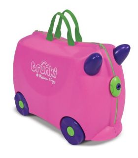   Doug Trunki Trixie Pink Ride on Childrens Suitcase Luggage New