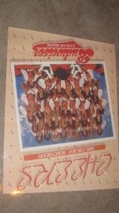 1985 chicago bears honeybears poster cheerleaders